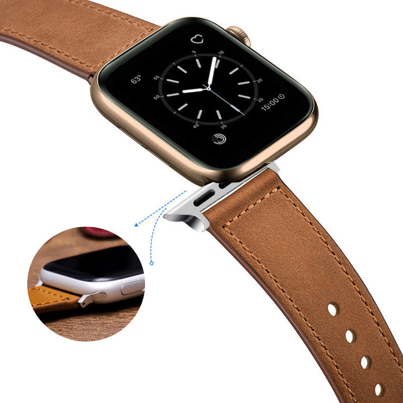 【高品質】アップルウォッチ レザーストラップ レザーループストラップ 上質本革仕様で上品さを演出 材質 本革/カラー ブラック・ブラウン/適合サイズ 40/44mm ユニセックス【ギフト対応】