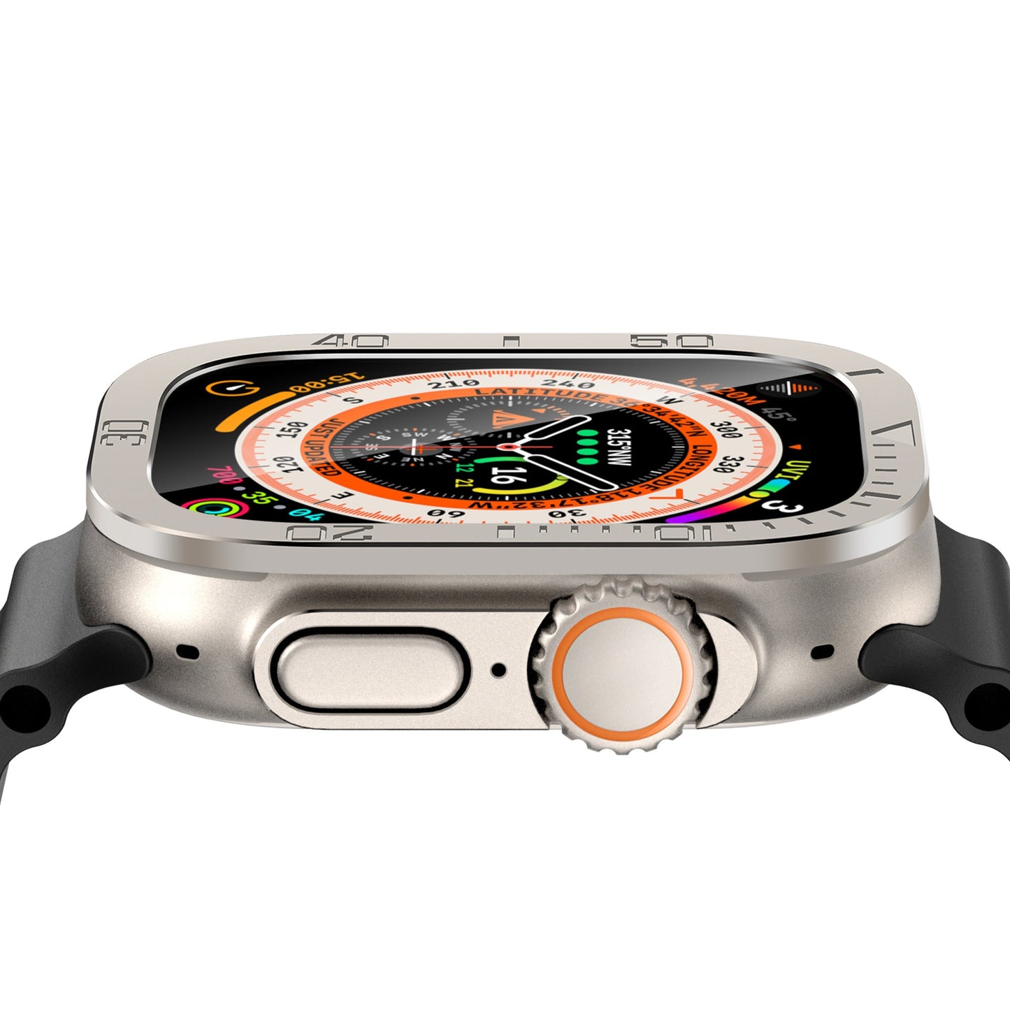Protector de Pantalla de Cristal Templado para Apple Watch Ultra: Diseño Numérico y Protección Total