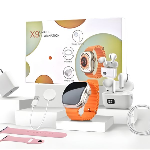 Kit Smartwatch X9 + Auriculares Pro — más barato que el 🍏