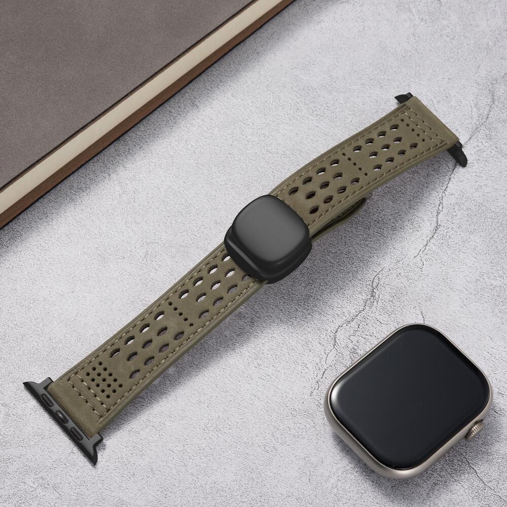 Breathable Leather Strap: Elegancia y Confort para Tu Apple Watch