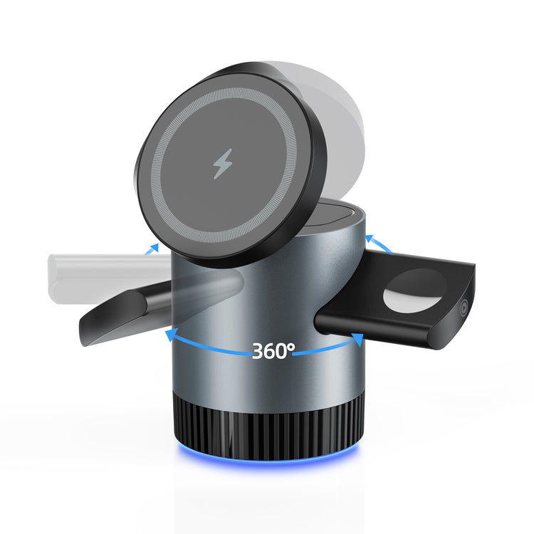 3 en 1 Magnetic Charger Station: Carga Rápida y Compacta para Tus Dispositivos Apple