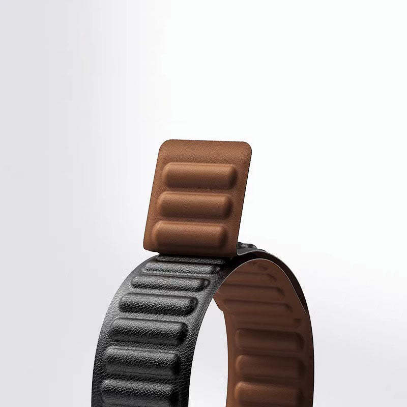 Correa Magnetic Leather Link Band para Apple Watch: Estilo Versátil y Cierre Magnético