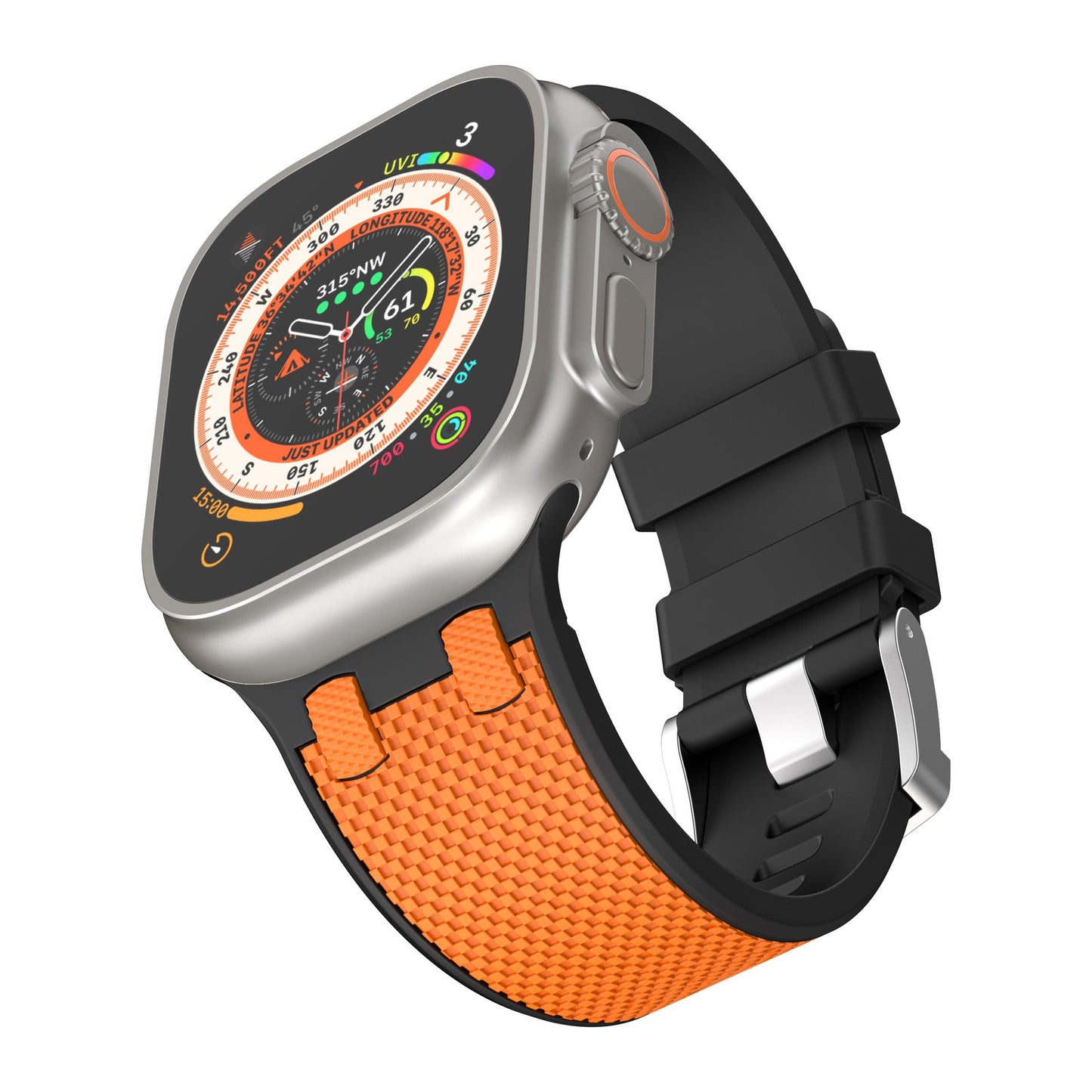 AP Dual Color Matching Silicone Band: Estilo Vibrante y Confort para Apple Watch