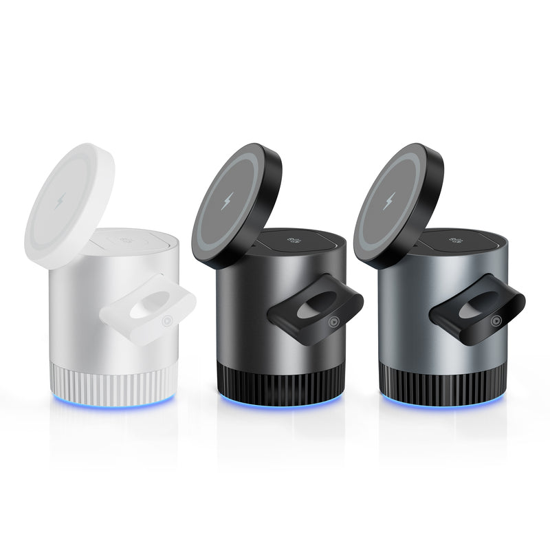 3 en 1 Magnetic Charger Station: Carga Rápida y Compacta para Tus Dispositivos Apple