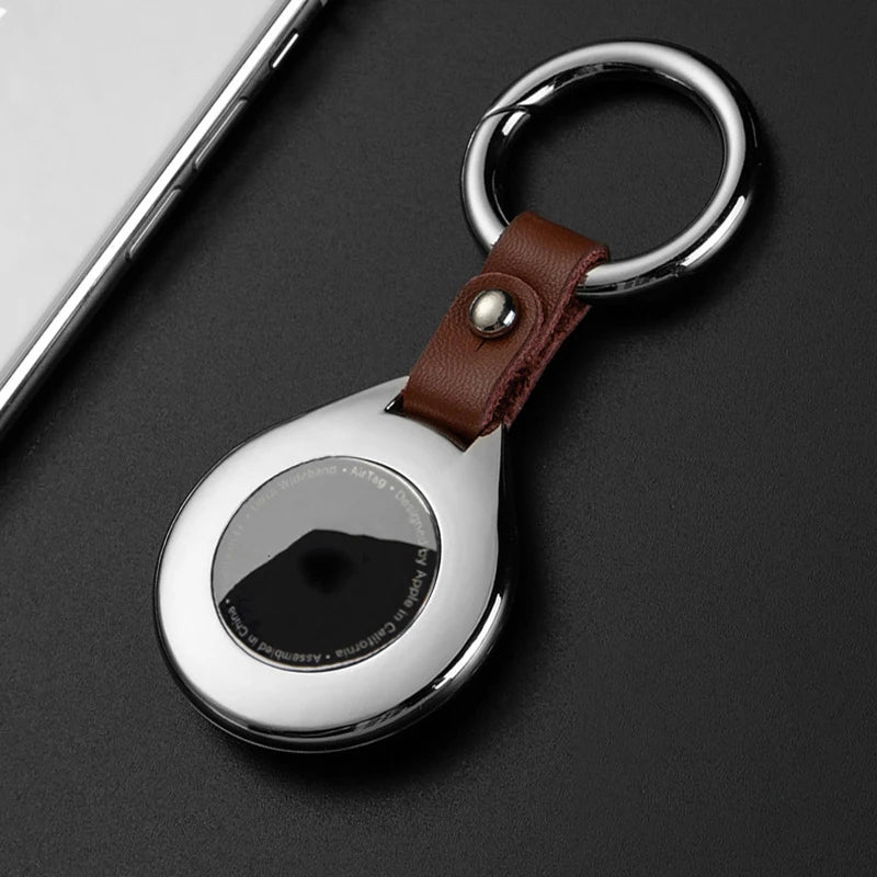 Funda Protectora AirTag Shield Ring: Llavero de Metal Resistente para Tu Rastreador