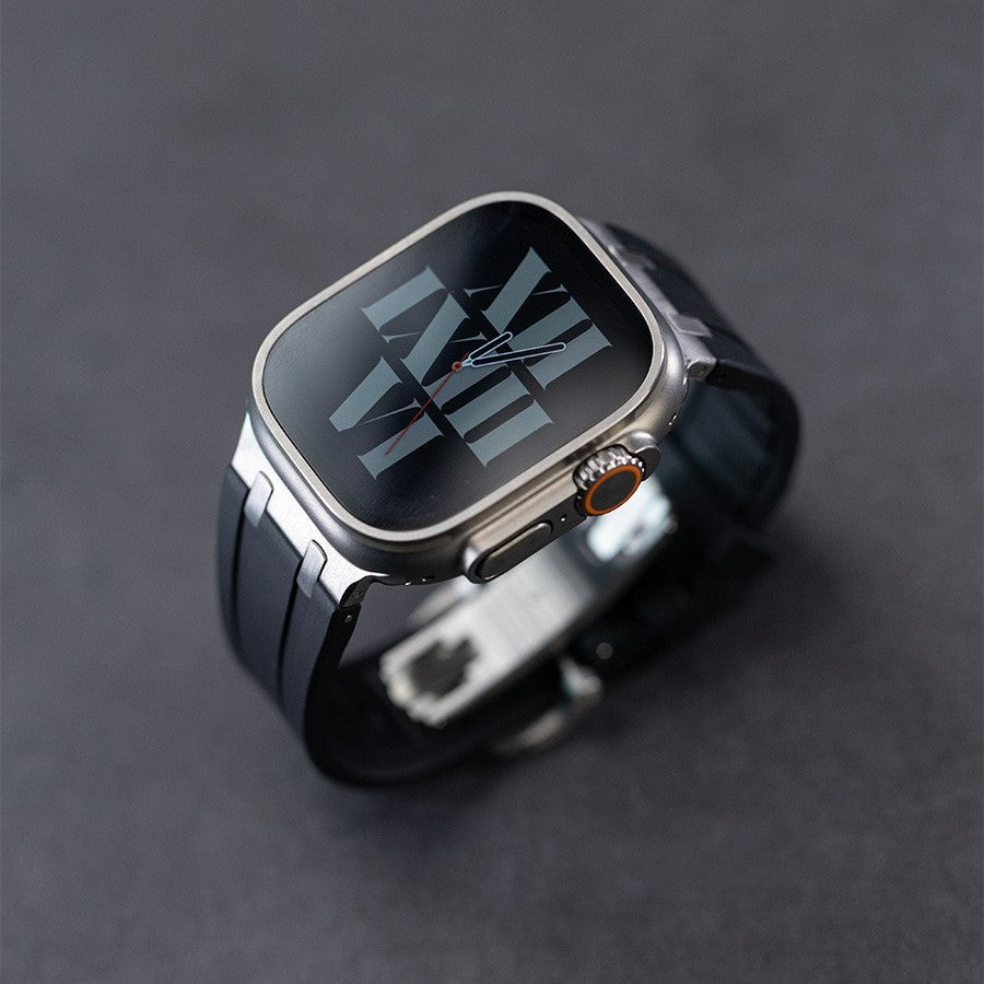 NEW AP Thick Silicone Band: Confort y Durabilidad con Adaptador de Titanio para Apple Watch