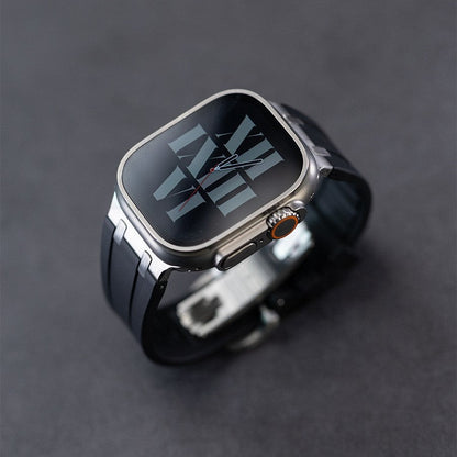 NEW AP Thick Silicone Band: Confort y Durabilidad con Adaptador de Titanio para Apple Watch