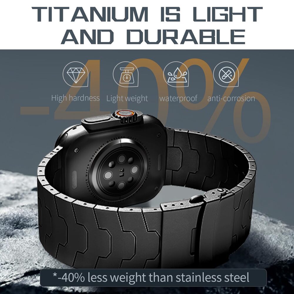 Oracle Titanium Ultra Band: Lujo Ultraligero y Resistencia Extrema para Apple Watch Ultra