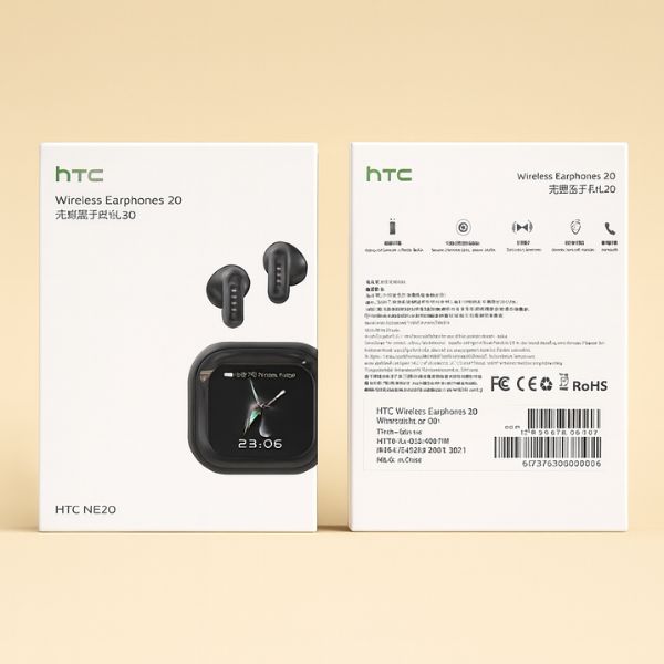 HTC NE20 – Auriculares traductores con pantalla LCD, OWS y sonido Hi-Fi