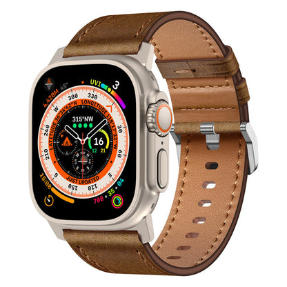 Wilderness Leather Band: Aventura y Estilo Rústico para tu Apple Watch