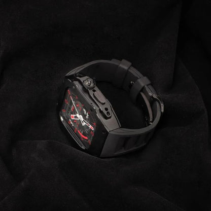 RM Vanguard Series: Carcasa de Acero Inoxidable y Correa Fluororubber para Apple Watch Ultra