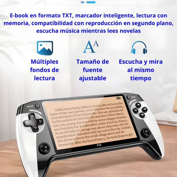 Consola de Juegos Portátil - X9 Game Stick Retro con Pantalla IPS de 5,5”