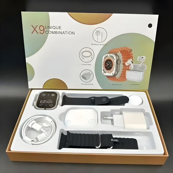 Kit Smartwatch X9 + Auriculares Pro — más barato que el 🍏