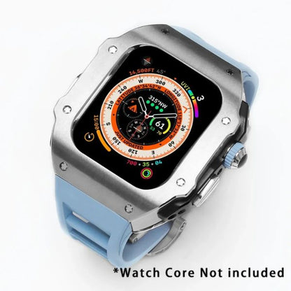 RM Vanguard Series: Carcasa de Acero Inoxidable y Correa Fluororubber para Apple Watch Ultra