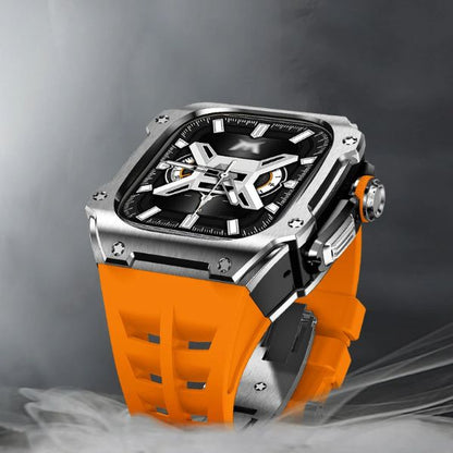 RM7015 Silver Vanguard Series: Carcasa de Acero Inoxidable para Apple Watch Ultra