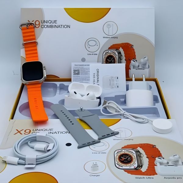 Kit Smartwatch X9 + Auriculares Pro — más barato que el 🍏