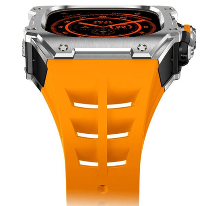 RM7015 Silver Vanguard Series: Carcasa de Acero Inoxidable para Apple Watch Ultra