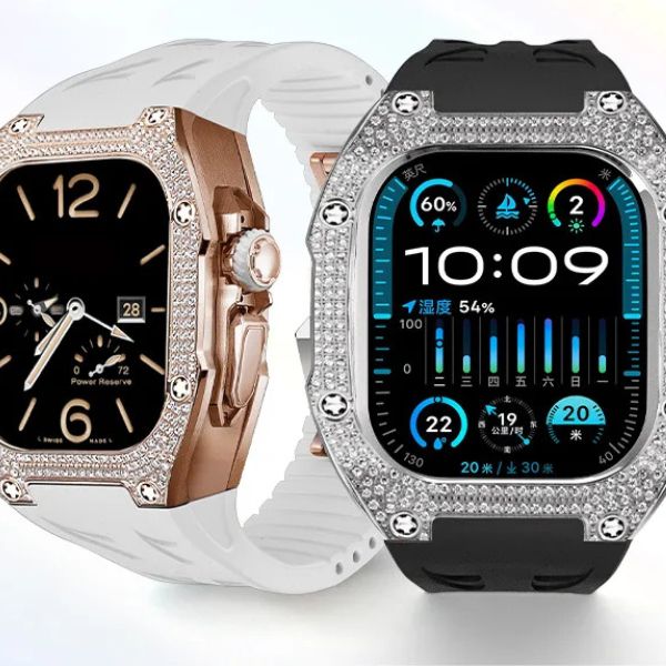 RM7006 Titanium 5A Zircon Retrofit Kit: Lujo y Protección para Apple Watch Ultra