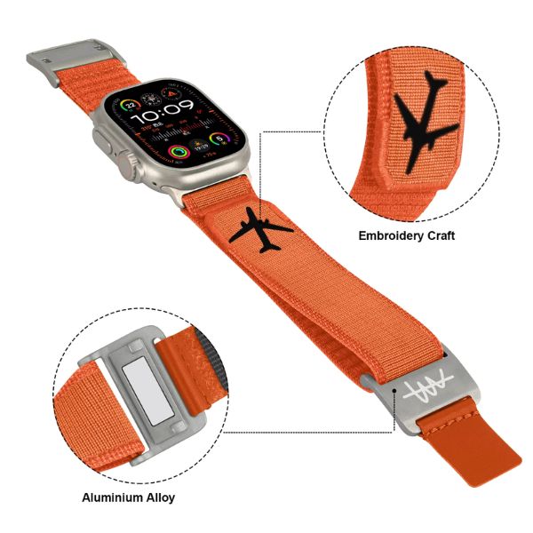 Wild Trail Mag Buckle Nylon Band: Aventura y Estilo Robusto para Apple Watch