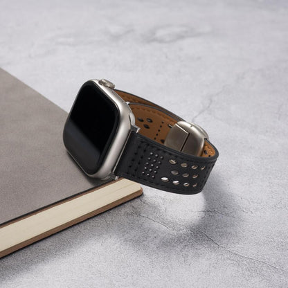 Breathable Leather Strap: Elegancia y Confort para Tu Apple Watch