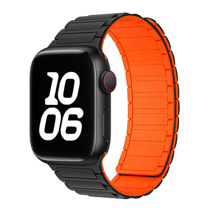 Pulseira Magnética de Silicone para Apple Watch: Estilo Ousado e Conforto Personalizado