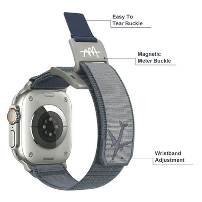 Wild Trail Mag Buckle Nylon Band: Aventura y Estilo Robusto para Apple Watch