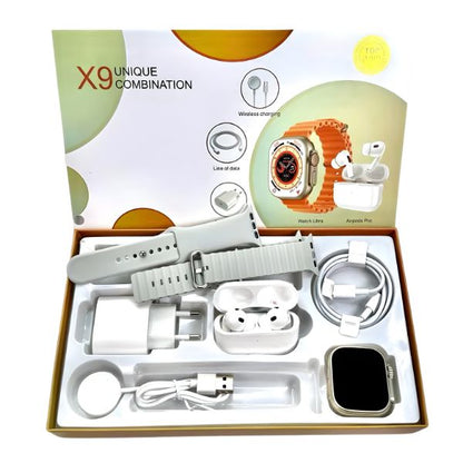Kit Smartwatch X9 + Auriculares Pro — más barato que el 🍏