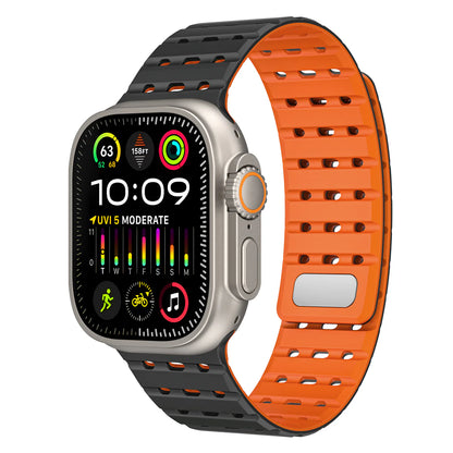 AW Silicone Band Pro: Pulsera Dual Magnética y de Hebilla para Apple Watch | Confort y Seguridad Extrema