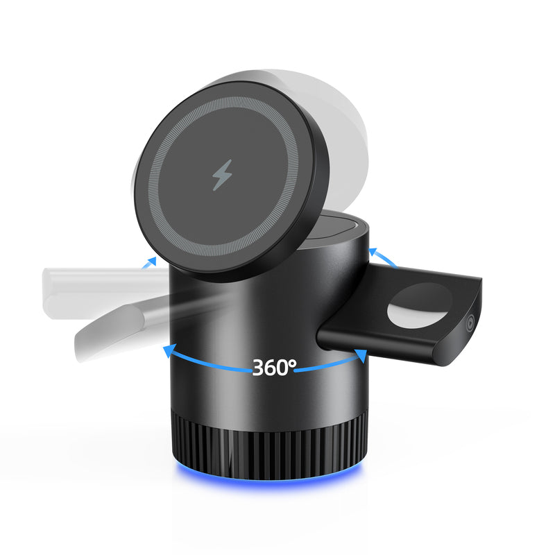 3 en 1 Magnetic Charger Station: Carga Rápida y Compacta para Tus Dispositivos Apple