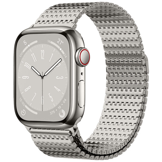 Domino Stainless Steel Magnet Band: Elegancia Moderna y Diseño Arquitectónico para Apple Watch