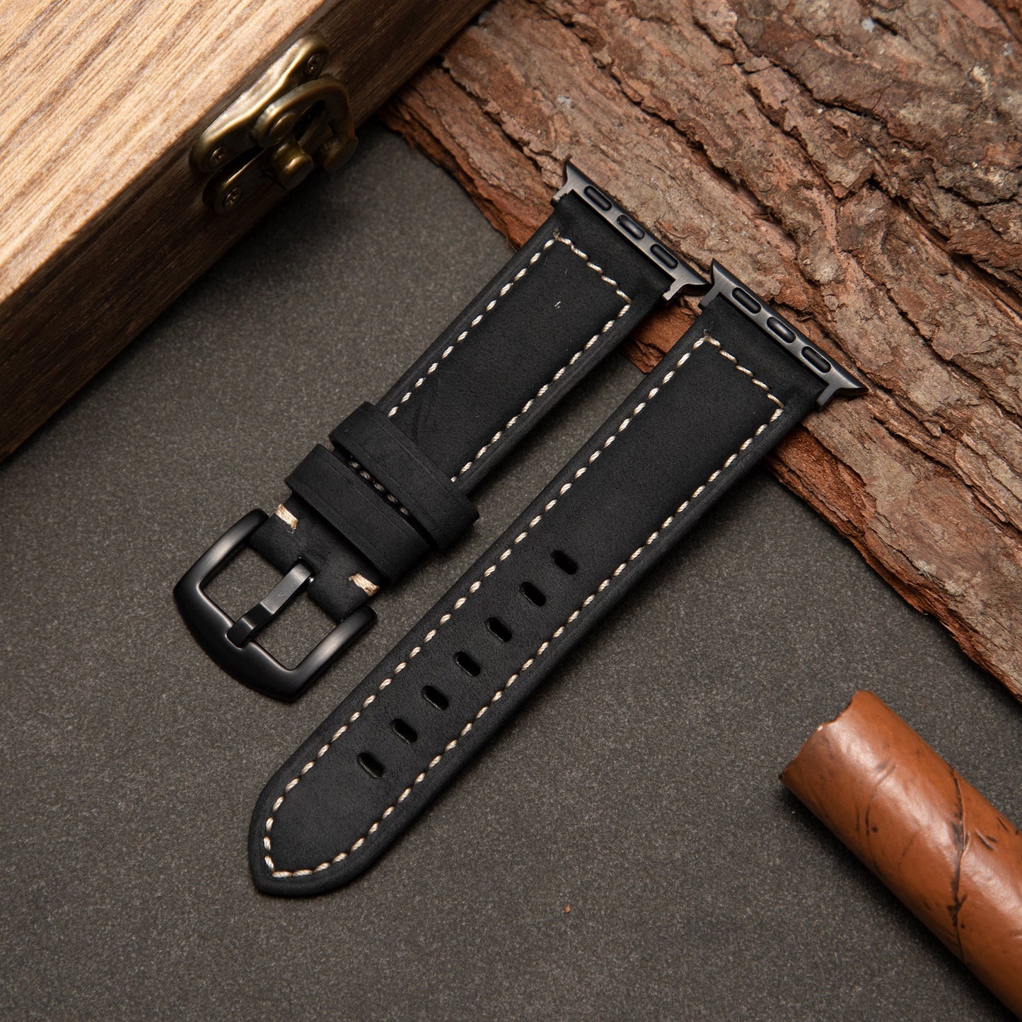 Classic Leather Band: Elegancia Atemporal y Artesanía Italiana para Apple Watch