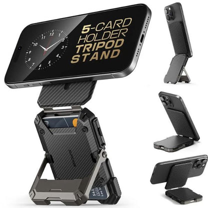 SUPCASE MagSafe: Cartera Magnética con Trípode para iPhone | Seguridad y Versatilidad 5 en 1