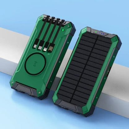 Power Sunbank: Cargador Solar 4 en 1 Inalámbrico de 50000mAh