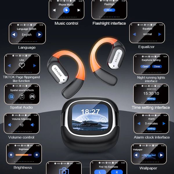 ERAZER XF32: Auriculares Inalámbricos OWS con Traducción IA y Audio Potente