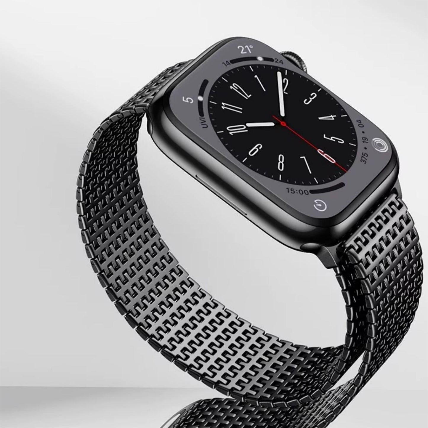 Domino Stainless Steel Magnet Band: Elegancia Moderna y Diseño Arquitectónico para Apple Watch