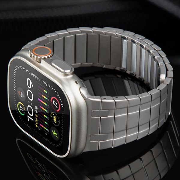 AP Frosted Stainless Steel Magnetic Band: Fuerza y Estilo para Apple Watch