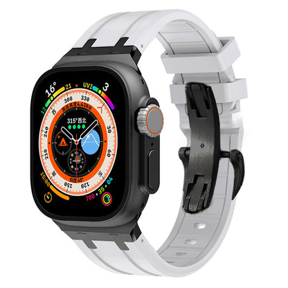 NEW AP Thick Silicone Band: Confort y Durabilidad con Adaptador de Titanio para Apple Watch
