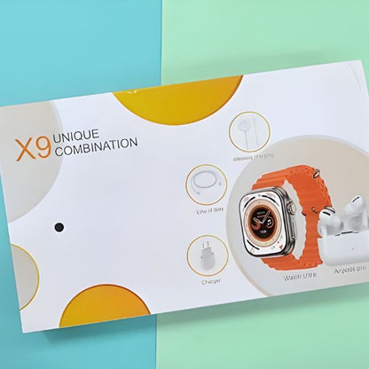 Kit Smartwatch X9 + Auriculares Pro — más barato que el 🍏