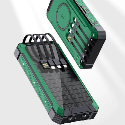 Power Sunbank: Cargador Solar 4 en 1 Inalámbrico de 50000mAh