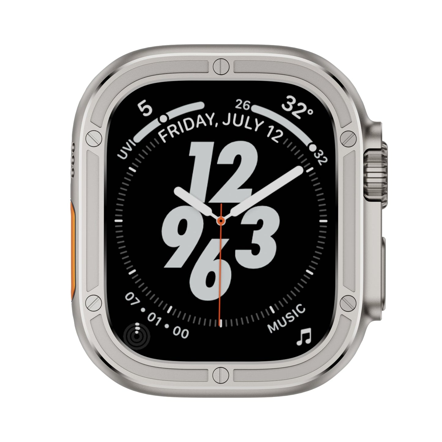 Immortal Steel Nail Protection Circle: Lujo y Protección para Apple Watch Ultra