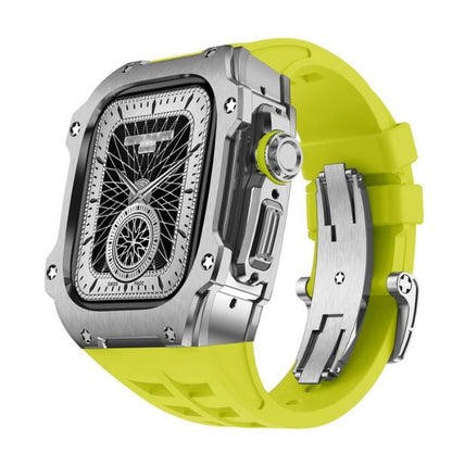 RM7015 Silver Vanguard Series: Carcasa de Acero Inoxidable para Apple Watch Ultra