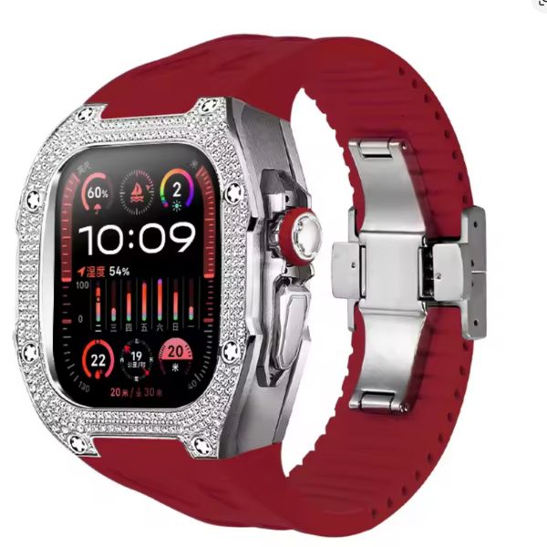 RM7006 Titanium 5A Zircon Retrofit Kit: Lujo y Protección para Apple Watch Ultra