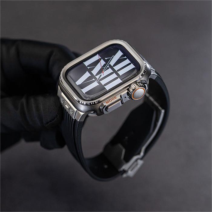 Caja de Aleación de Titanio Rugged para Apple Watch: Protección Extrema y Estilo Aventurero