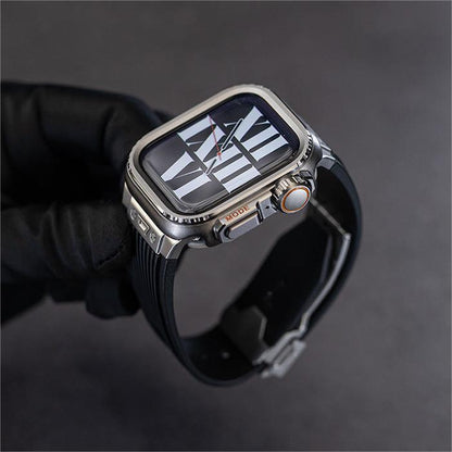 Caja de Aleación de Titanio Rugged para Apple Watch: Protección Extrema y Estilo Aventurero