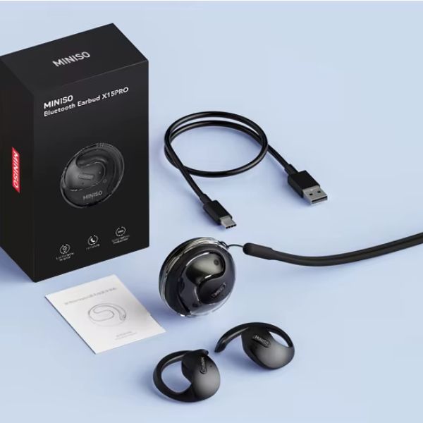 MINISO X15 PRO – Auriculares Bluetooth con Cancelación de Ruido y Diseño Colgante