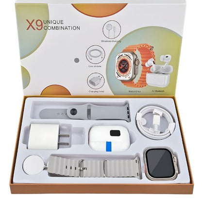Kit Smartwatch X9 + Auriculares Pro — más barato que el 🍏