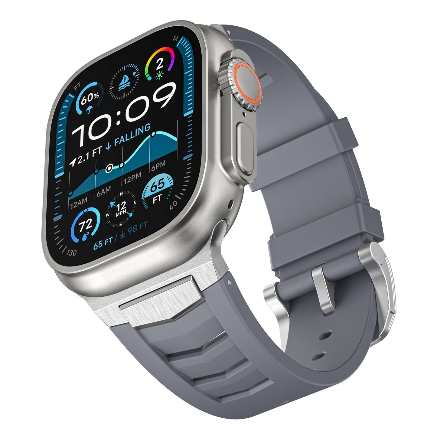 Mecha Fluororubber Band: Confort y Estilo Robusto para Apple Watch