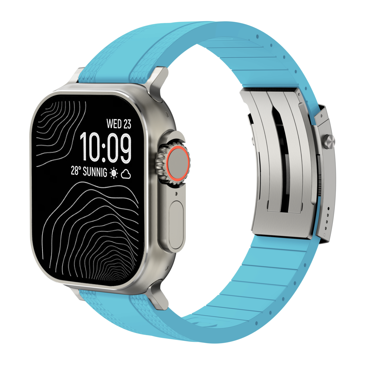 Ocean Luxe Band: Elegancia Marina y Durabilidad FKM para Apple Watch