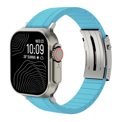 Ocean Luxe Band: Elegancia Marina y Durabilidad FKM para Apple Watch