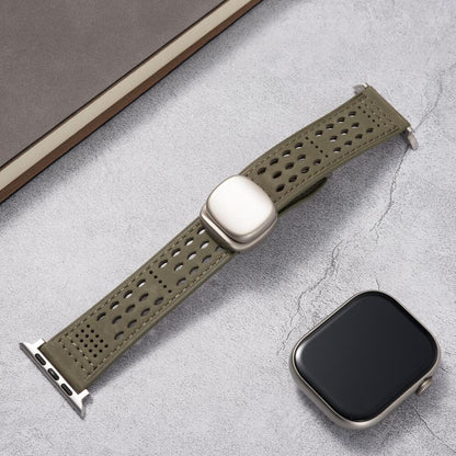 Breathable Leather Strap: Elegancia y Confort para Tu Apple Watch